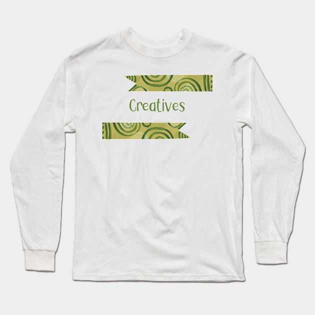 Creatives - Green Ribbons Design GC-108-3 Long Sleeve T-Shirt by GraphicCharms